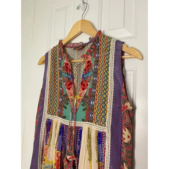 Anthropologie Bhanuni by Jyoti Peasant Print Top - Picture 6 of 11